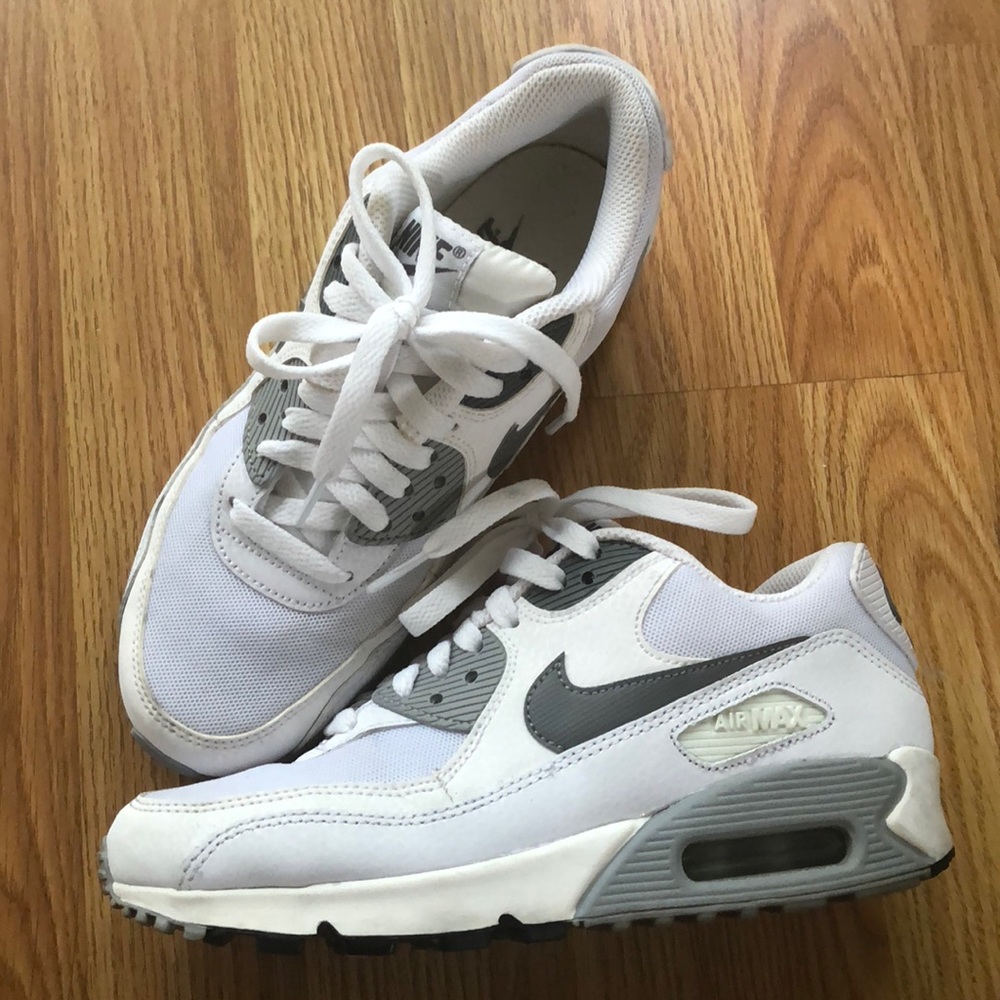 White and Grey Nike Air Max